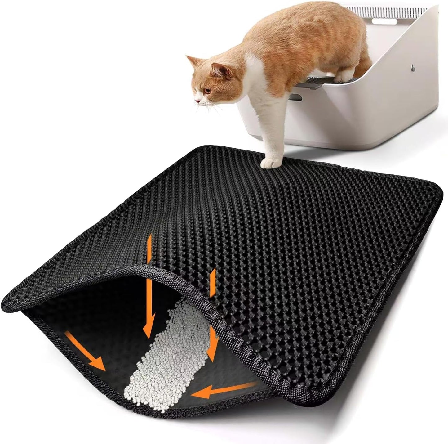 Honeycomb urine and skidproof Cat Litter Mat