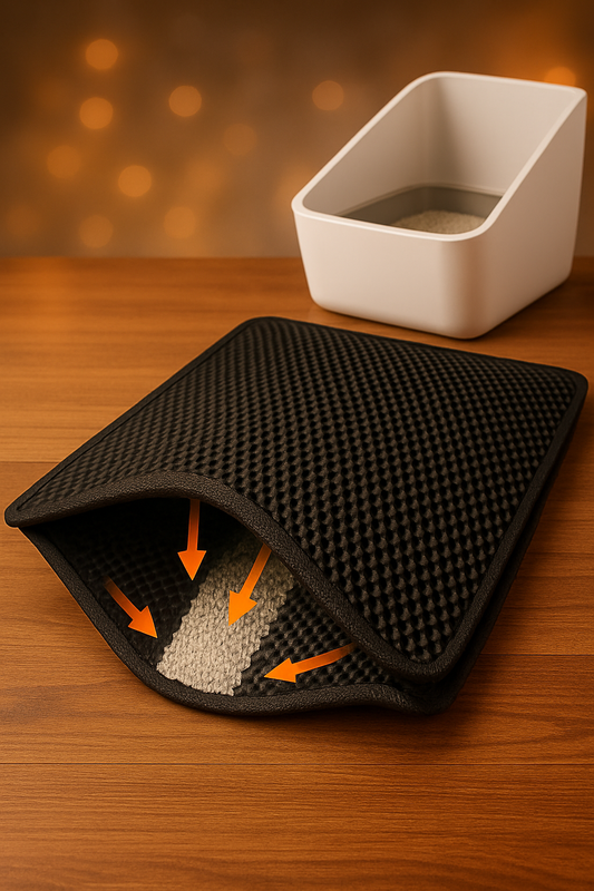 Honeycomb urine and skidproof Cat Litter Mat