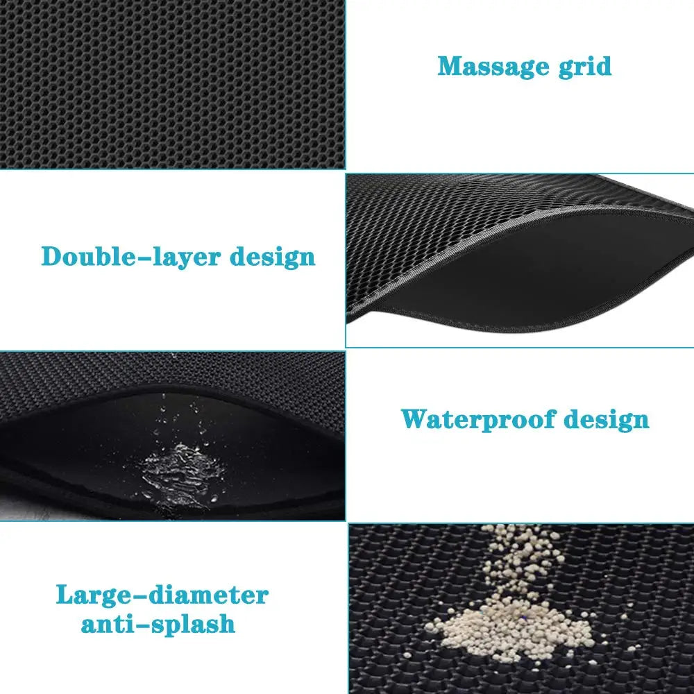 Honeycomb urine and skidproof Cat Litter Mat