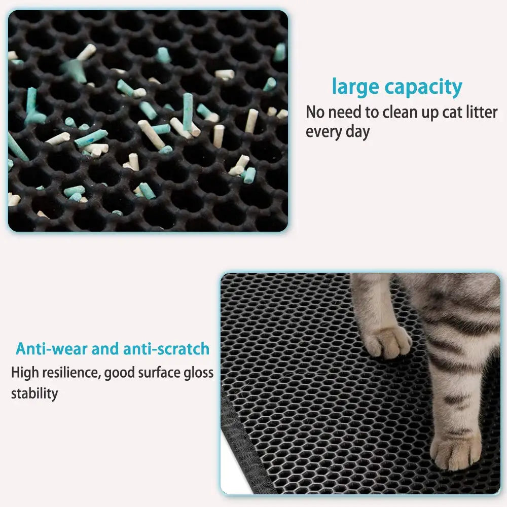 Honeycomb urine and skidproof Cat Litter Mat