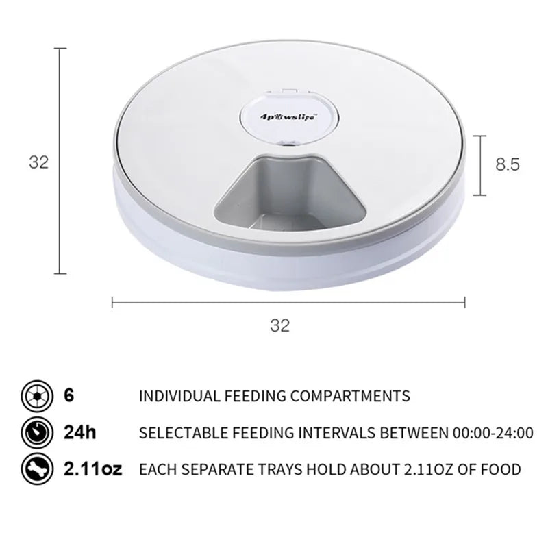 6-Meal Auto Pet Feeder