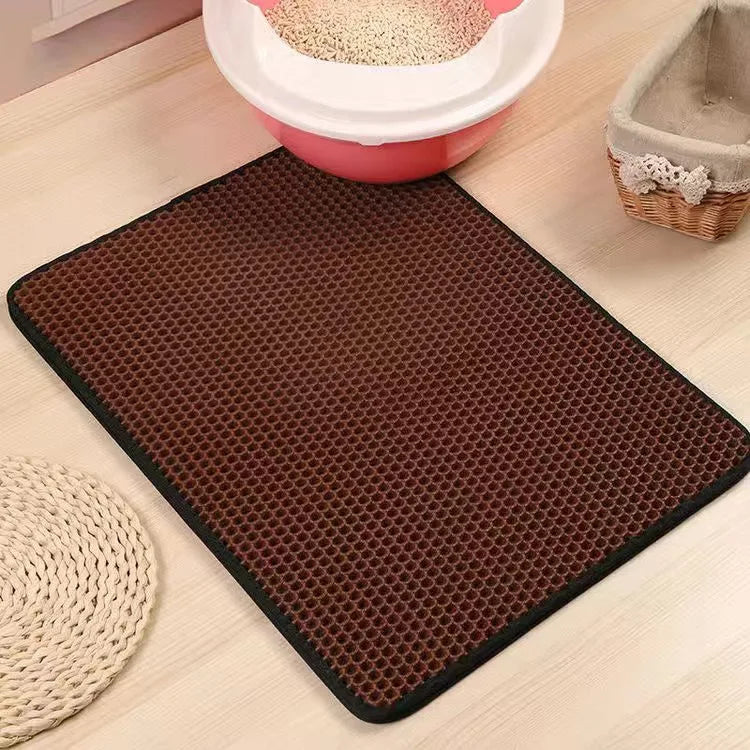 Honeycomb urine and skidproof Cat Litter Mat