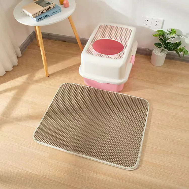 Honeycomb urine and skidproof Cat Litter Mat